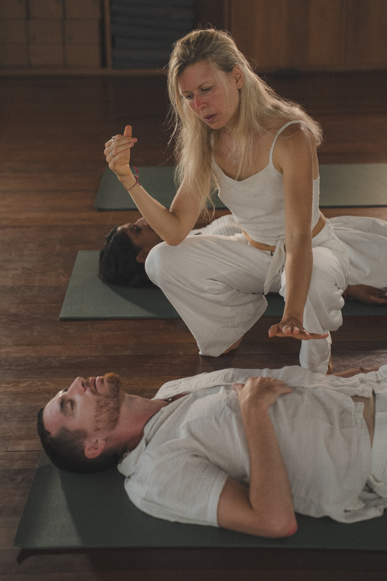 Isabel guiding a somatic session